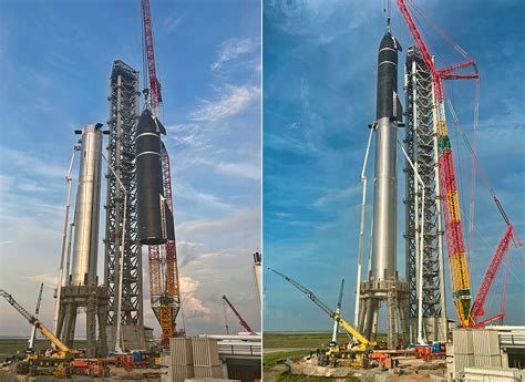 SpaceX Creates World's Tallest Rocket by Stacking Starship and Super Heavy Booster - TechEBlog