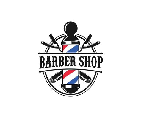 Barbershop Logo. Barber Shop Logo Vector Template 10071559 Vector Art ...