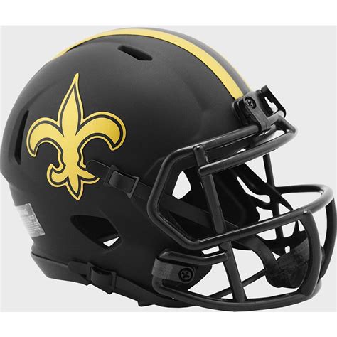 New Orleans Saints 2020 Eclipse Riddell Mini Speed Helmet