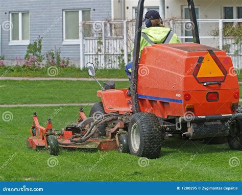 Grass Cutting Tractor Royalty Free Stock Photo - Image: 1280295