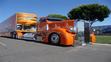 Peterbilt Reliable Classic Car Hauler, with a Ultra Solid State Custom Tractor and Trailer ...