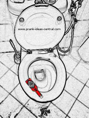 Bathroom Pranks: 14 ideas for the flush toilet - Pranks 1 to 4