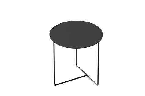 Round steel sheet side table SOLID SIDE TABLE #03 By weld & co