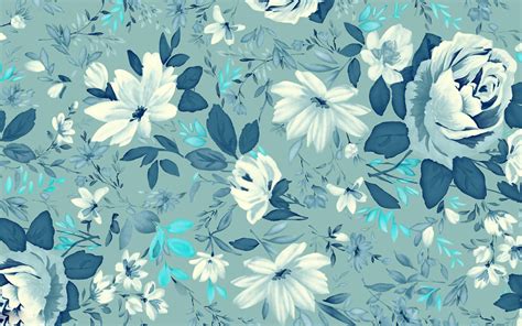 Blue Floral Wallpapers | Floral Patterns | FreeCreatives