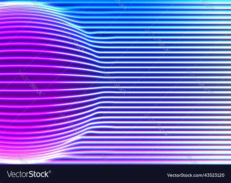 Neon lines background with glowing 80s new retro Vector Image