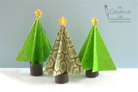 Cindy deRosier: My Creative Life: Origami Christmas Trees