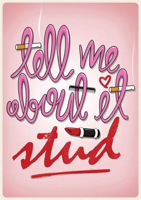 Grease 'Tell me about it stud' Illustration Print by thisissmart, £4.50 ...