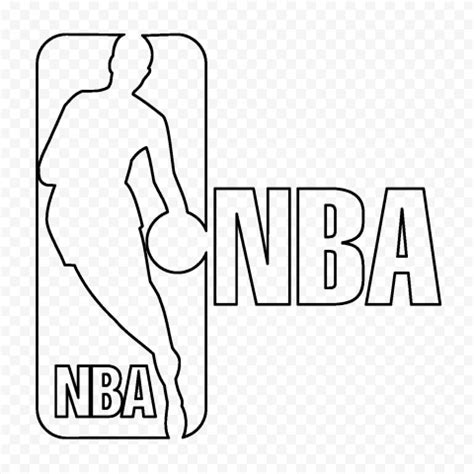 NBA Outline Black Logo PNG | Citypng