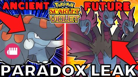 PARADOX TYPES LEAKED! EGG INFO and PARADOX DONPHAN FORMS for Pokemon ...