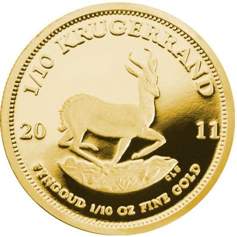 Gold Coin SOUTH AFRICAN KRUGERRAND 2012 - 1/10 oz