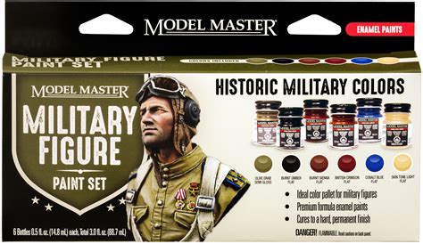 Toys & Hobbies 2 BRUSH MODEL KIT paint Military ACADEMY Flat Enamel 12 COLOR SET ...