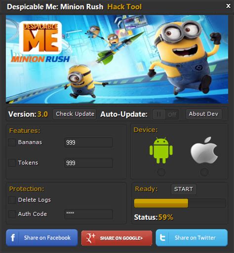 Despicable Me Minion Rush Hack Cheats - hackcheat tool