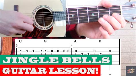 "Jingle Bells" | Beginner Guitar Lesson with TAB - Brandon Johnson Guitar