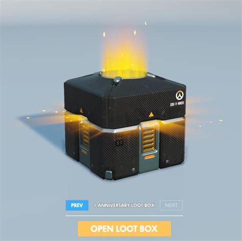 An Overwatch anniversary loot box. : r/notinteresting