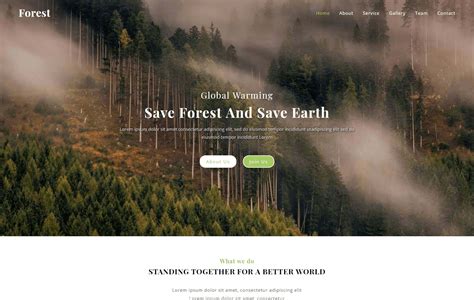 Forest Website Templates