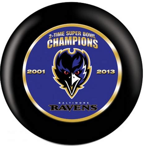 OTB NFL Baltimore Ravens 2013 Super Bowl XLVII Champions Bowling Balls ...