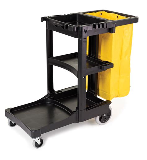 Janitor Cart - Standard Black | Clean Spot