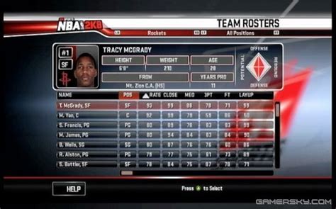 X360《NBA 2K8》ROSTER更新与游戏基本选项设置_-游民星空 GamerSky.com