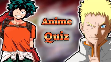 Anime Knowledge Quiz [Anime Quiz] - YouTube