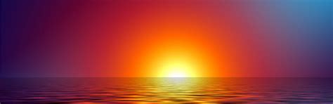 Sunset Banner – Clean Public Domain