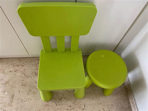 Ikea kids chair and stool, Babies & Kids, Baby Nursery & Kids Furniture, Kids' Tables & Chairs ...