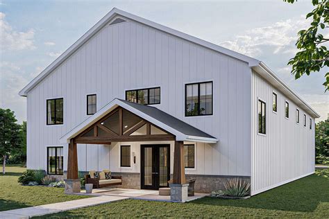 Barn Plan: 2,057 Square Feet, 1 Bedroom, 2 Bathrooms - 963-00562