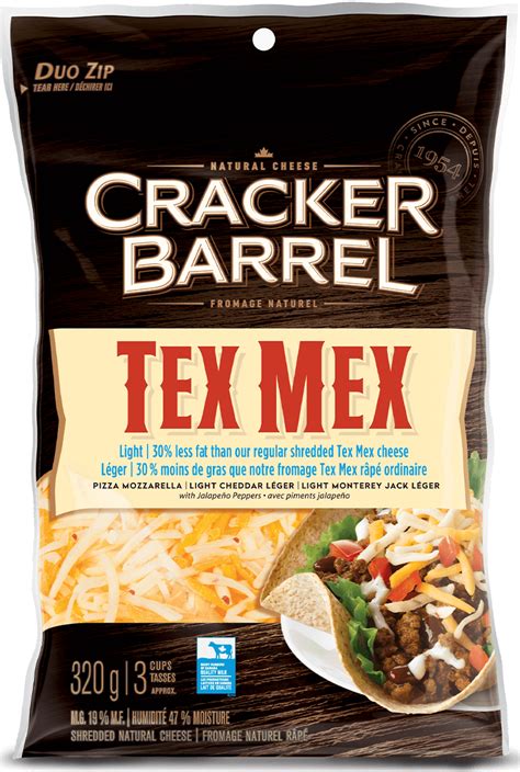 Tex Mex Light | Shreds | Our Cheese | Cracker Barrel