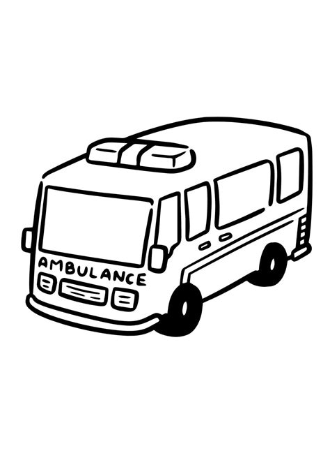 Ambulance Image coloring page - Download, Print or Color Online for Free