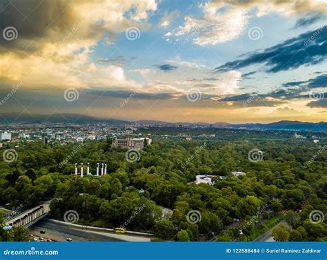 Mexico City - Aerial Panoramic View - Sunset Editorial Stock Image ...