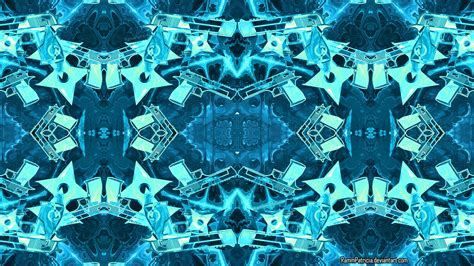 abstract, RammPatricia, digital art, gun, pistol, digital, kaleidoscope, 1080P, shuriken, Desert ...