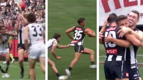 AFL 2023: Collingwood Magpies dominance over Port Adelaide Power, Nick Daicos goal of the year ...