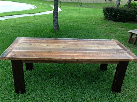 Custom Reclaimed Oak Dining Table by Fama Creations, LLC | CustomMade.com