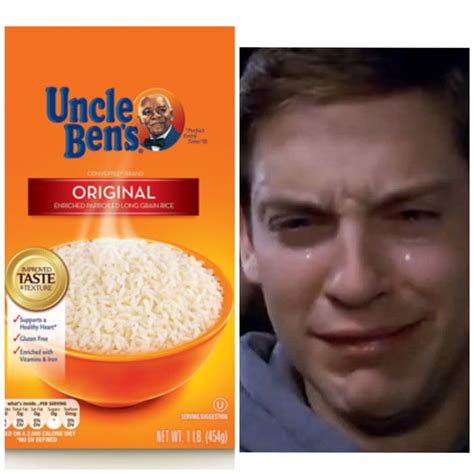 Spiderman Uncle Ben Rice Meme