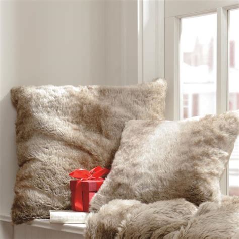 Faux Fur Throw Pillows | Grandin Road