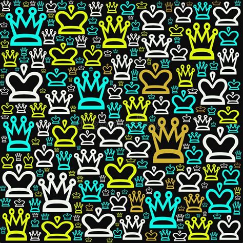 Abstract and Contemporary Digital Art Crown Coronation Design Stock ...