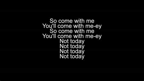 Not Today - Imagine Dragons (lyrics video) - YouTube