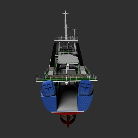 stern trawler 3d model