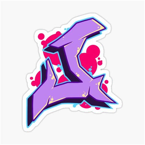 "Letter J - Graffiti Street Art Style " Sticker for Sale by CreativeOpus | Redbubble