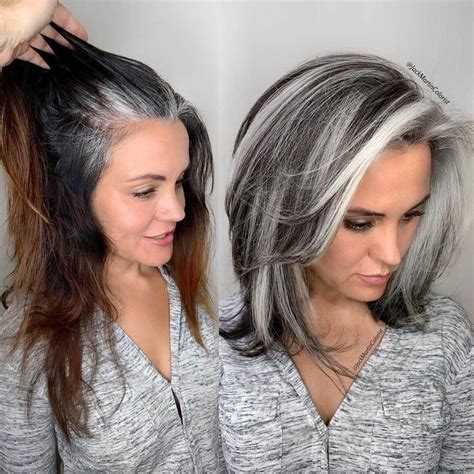 Pin by Joy Banales on Cabello | Gorgeous gray hair, Grey hair transformation, Grey hair color