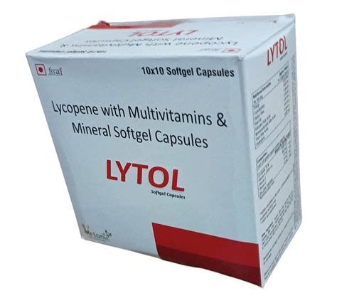 Lytol Lycopene Capsule, For Clinical, Packaging Type: Box at Rs 1500/box in Lucknow