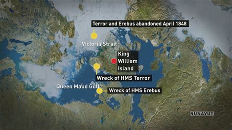 Northwest Passage Franklin Expedition Map