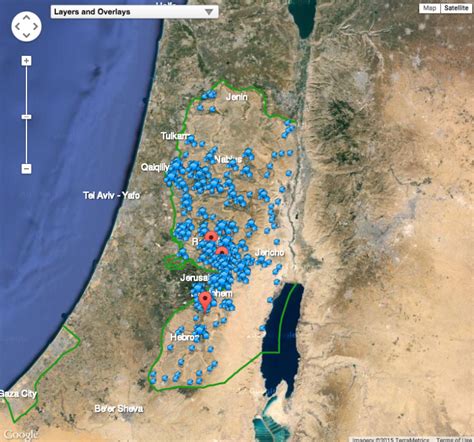 See this interactive map of Israeli settlements in occupied territories