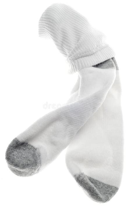 White Mens Athletic Cotton Socks Stock Image - Image of isolated, athletic: 22470159