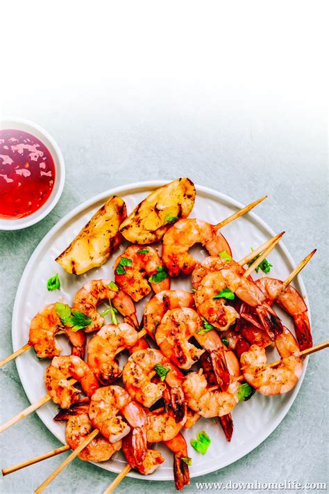 Grilled Shrimp Skewers - Downhome Magazine