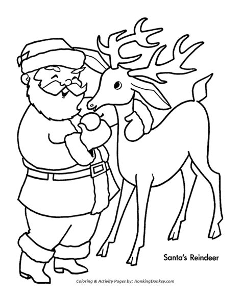 Malvorlagen zum Ausmalen: Reindeer Coloring Pages