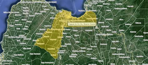 1 Cagayan de Oro land boundary and location map (Source: wikimapia.org) | Download Scientific ...