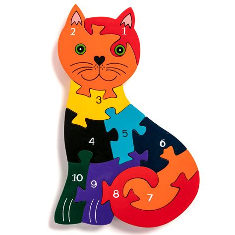 Number Cat, Toddler Jigsaw Puzzles | Alphabet Jigsaws