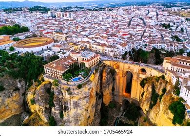 Ronda Spain Aerial Evening View New Stock Photo 1705465924 | Shutterstock