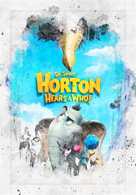 No9259 Horton Hears A Who Movie poster Digital Art by Carrie Stanton - Fine Art America