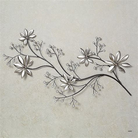 The Best Silver Metal Wall Art Flowers